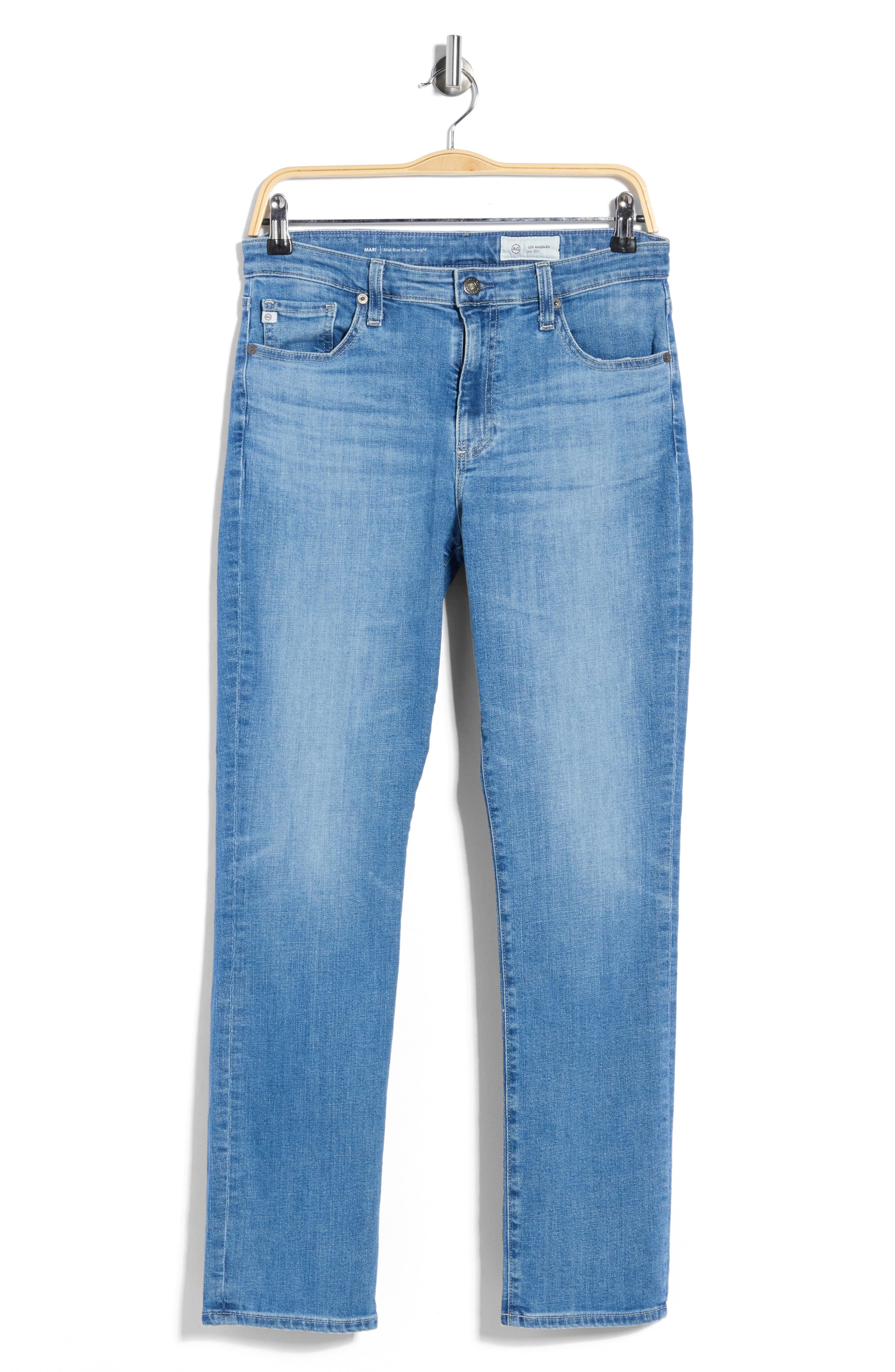 Mari High Waist Straight Leg Jeans