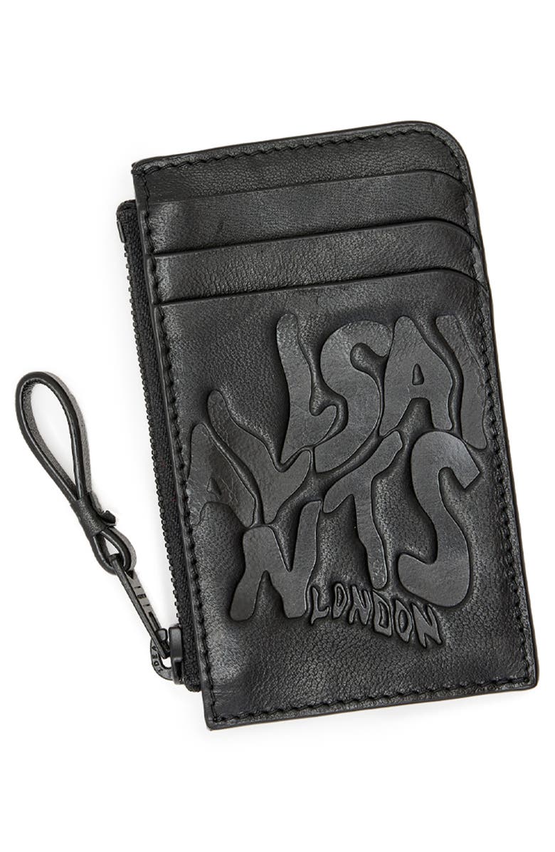 AllSaints Orlando Isamu Leather Wallet, Alternate, color,