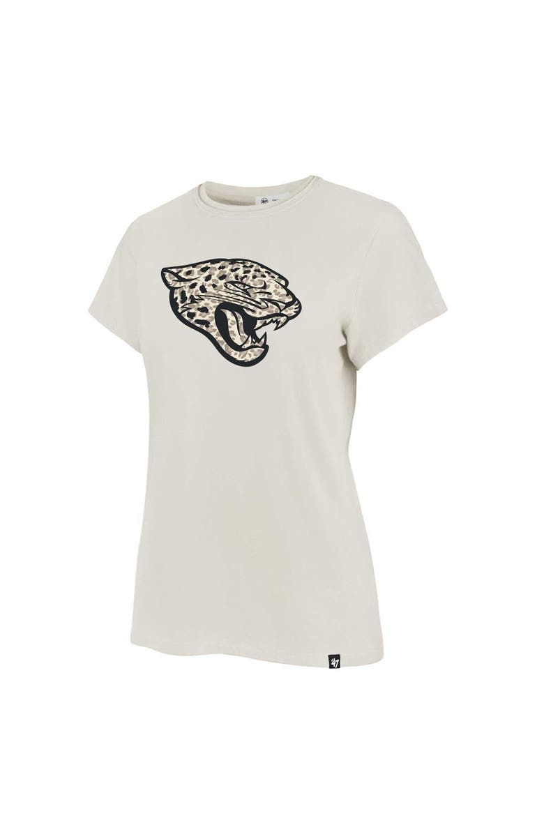 '47 Women's '47 Cream Jacksonville Jaguars Panthera Frankie T-Shirt, Alternate, color, Cream