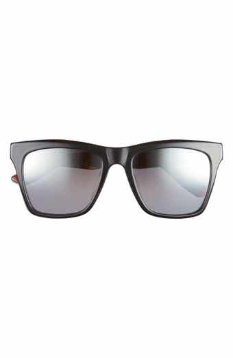 55mm Polarized Rectangle Sunglasses