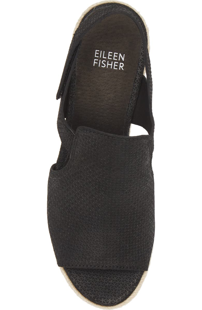 Eileen Fisher Wilda Slingback Espadrille Platform Wedge Sandal, Alternate, color,