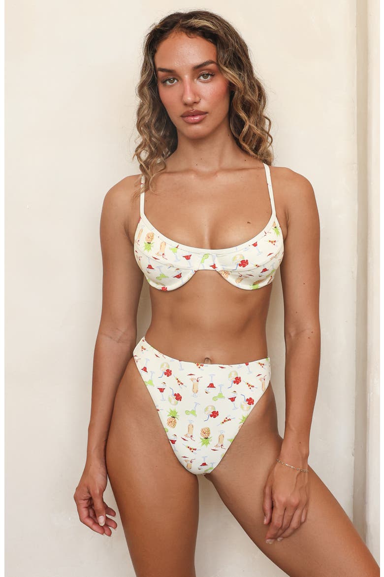 Besties High Waisted Bottom, Main, color, Pina Colada