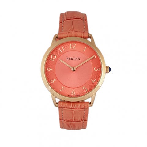 Abby Swiss Leather-Band Watch