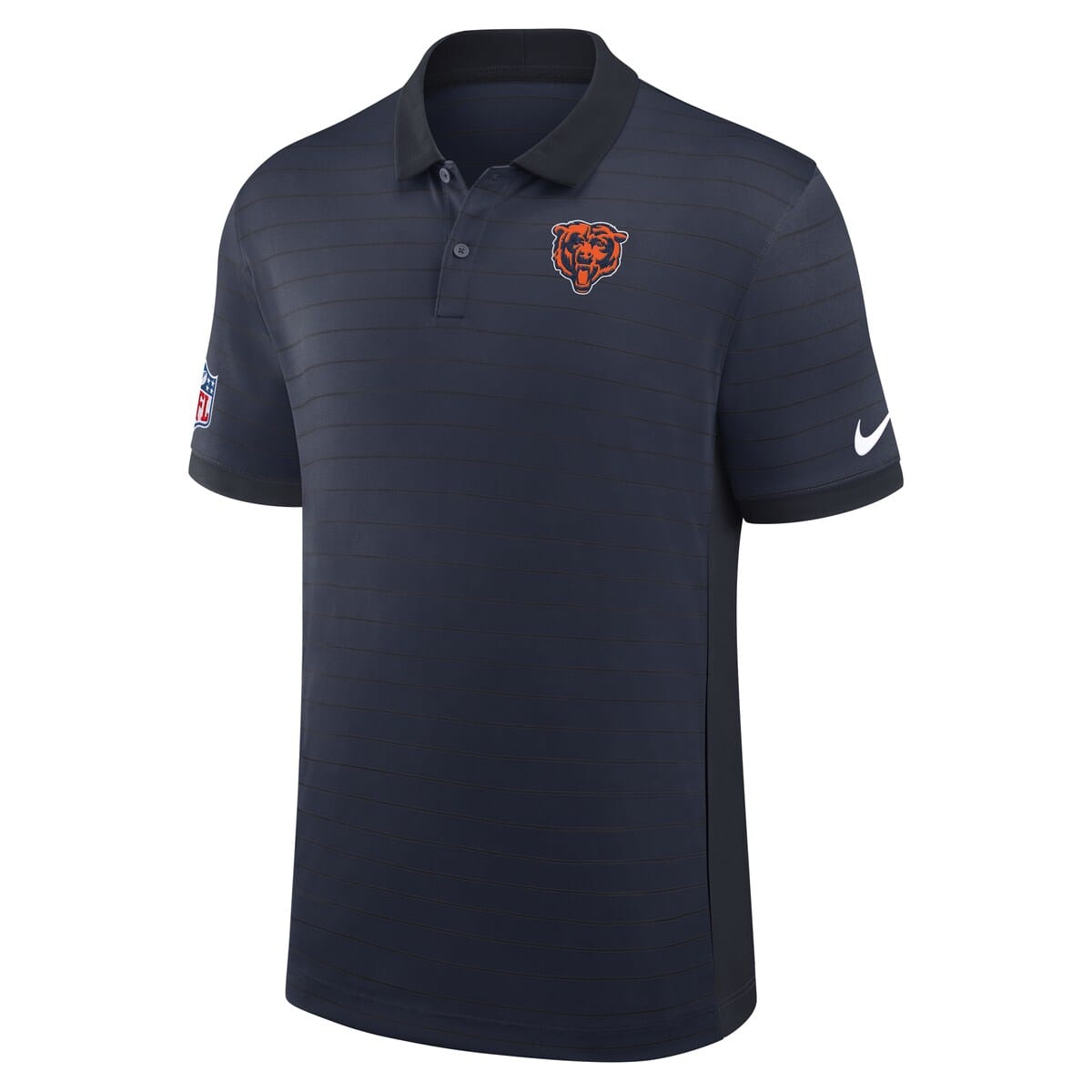 Men's Nike Navy Chicago Bears Sideline Victory Stripe Performance Polo - image 2