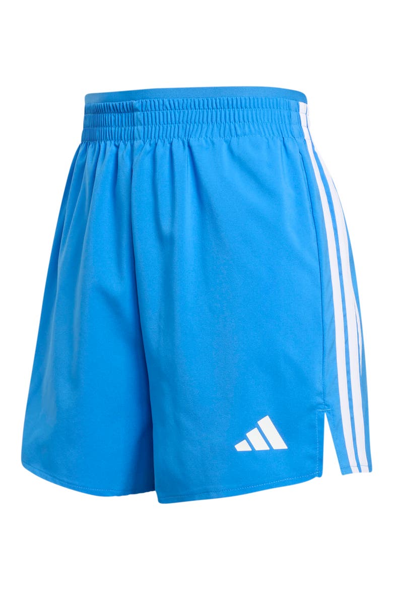 Essentials 3-Stripes Woven Shorts, Alternate, color, RAY BLUE/ WHITE