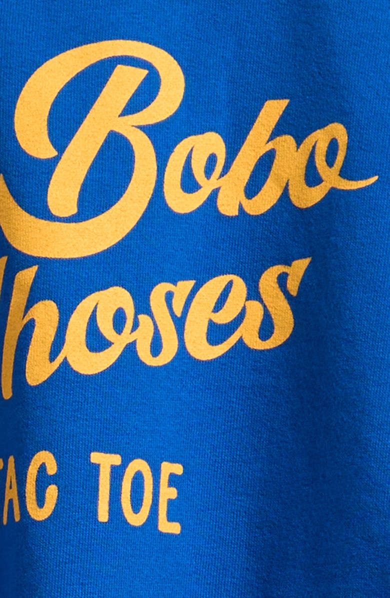 Bobo Choses Kids' Wavy Logo Organic Cotton Sweatshirt, Alternate, color, Blue