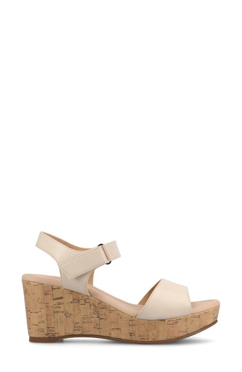 JOURNEE COLLECTION JOURNEE COLLECTION RANAE PLATFORM WEDGE CORK SANDAL 