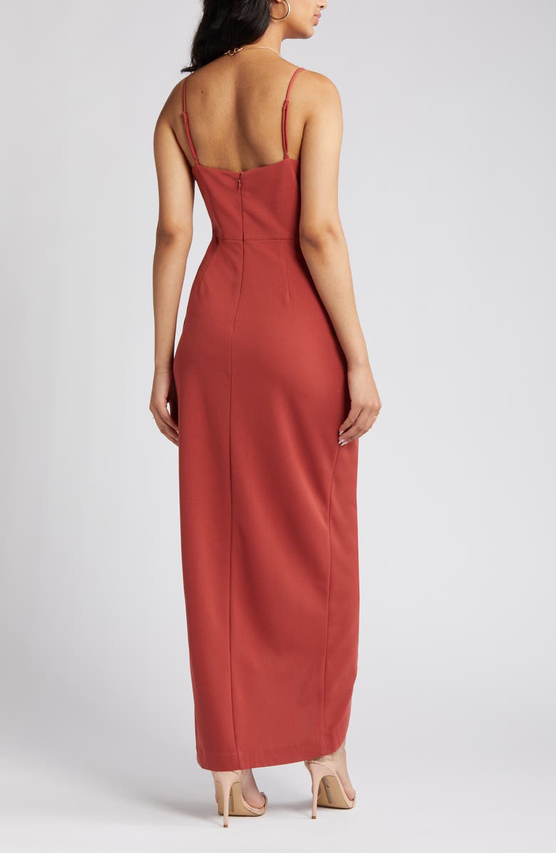 WAYF The Ines V-Neck Tulip Gown, Alternate, color,