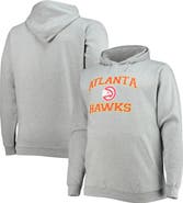 PROFILE Men's Heathered Gray Atlanta Hawks Big & Tall Heart & Soul Pullover Hoodie