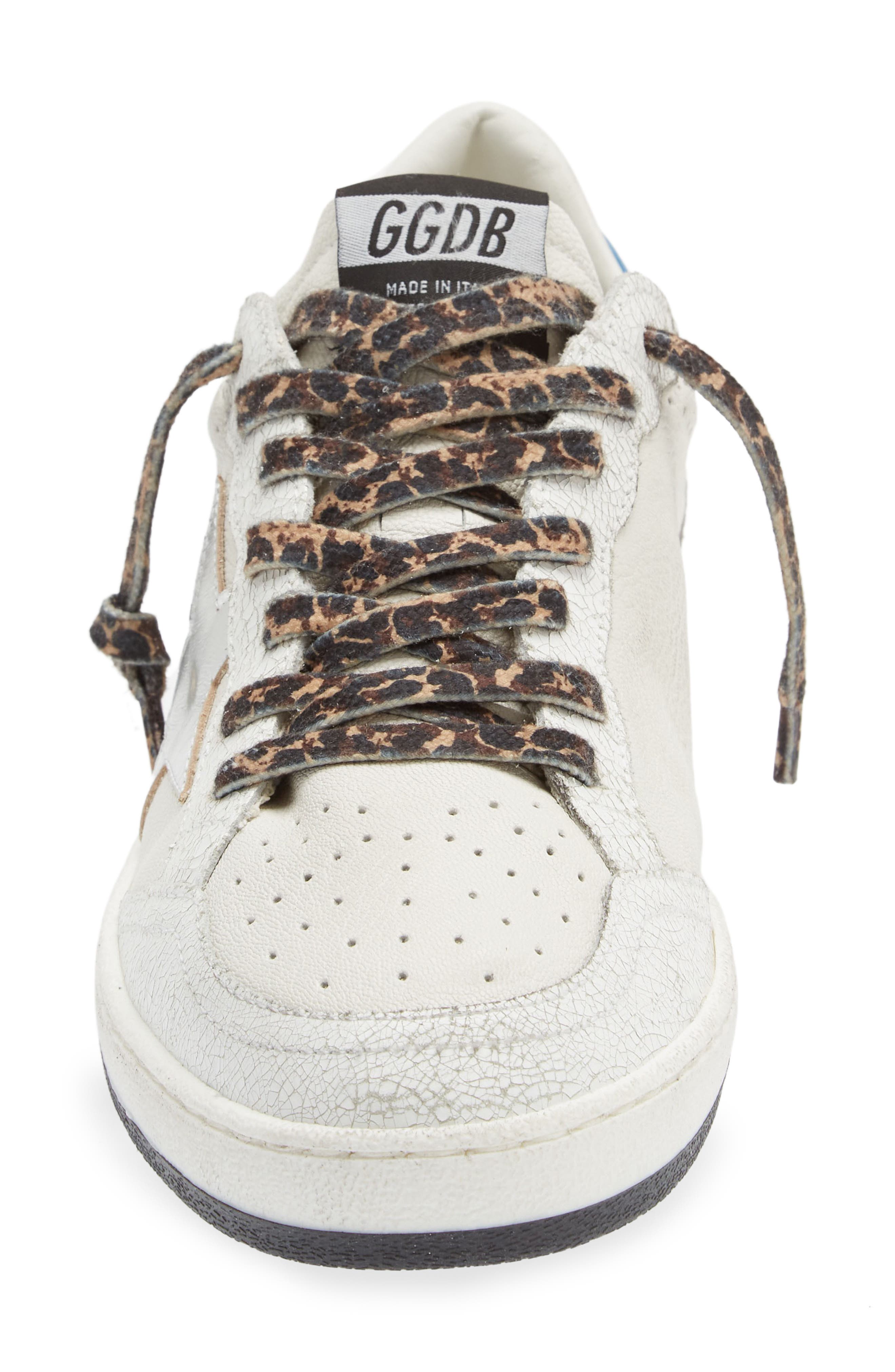 Ball Star Low Top Sneaker, Alternate, color, WHITE/ BLUE/ SILVER