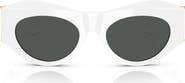 Versace 52mm Oval Sunglasses