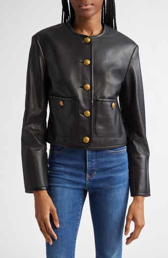 Veronica Beard Andrea Leather Jacket