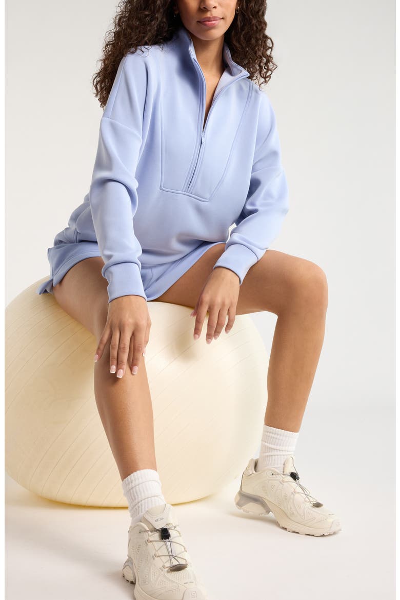 Soft Luxe Half Zip Pullover, Alternate, color, BLUE STORK