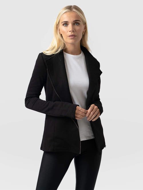 Saint + Sofia Cotton Biker Jacket