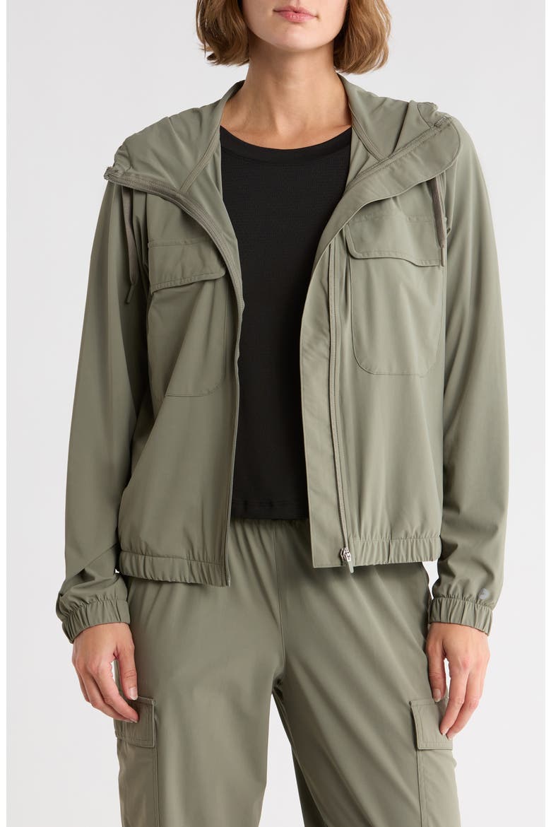 Warp Full Zip Hoodie, Main, color, MOUNTAIN SAGE