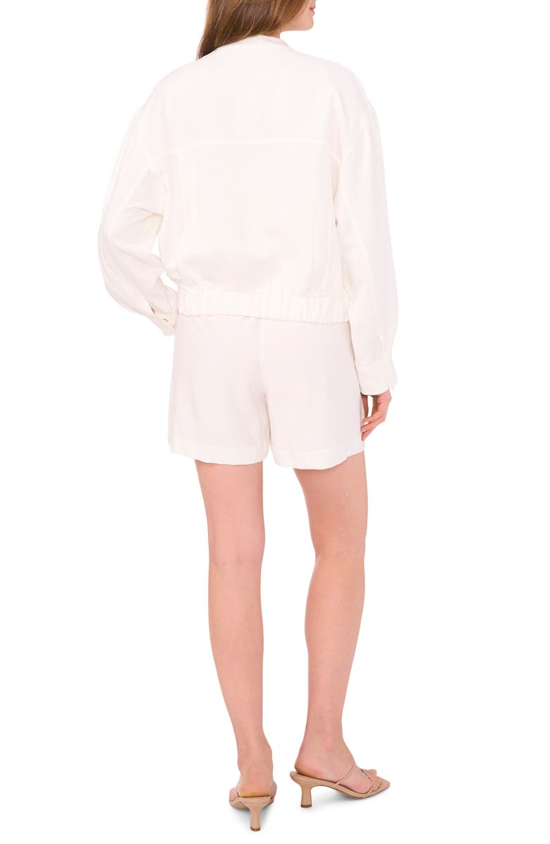 Vince Camuto Slouchy Bomber Jacket, Alternate, color, New Ivory