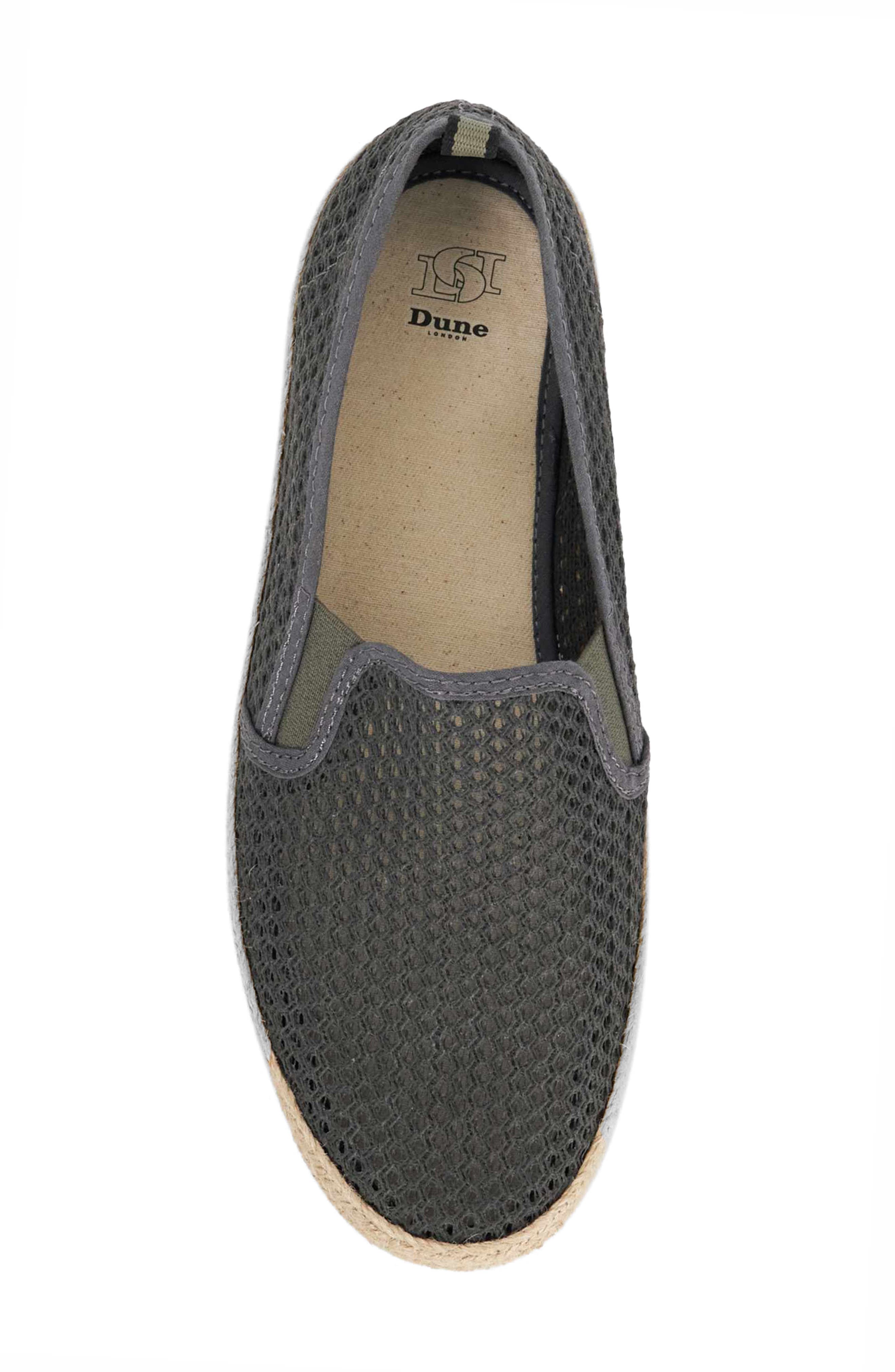 Dune London Fisher Espadrille Slip On Sneakers, Alternate, color, Grey-Fabric