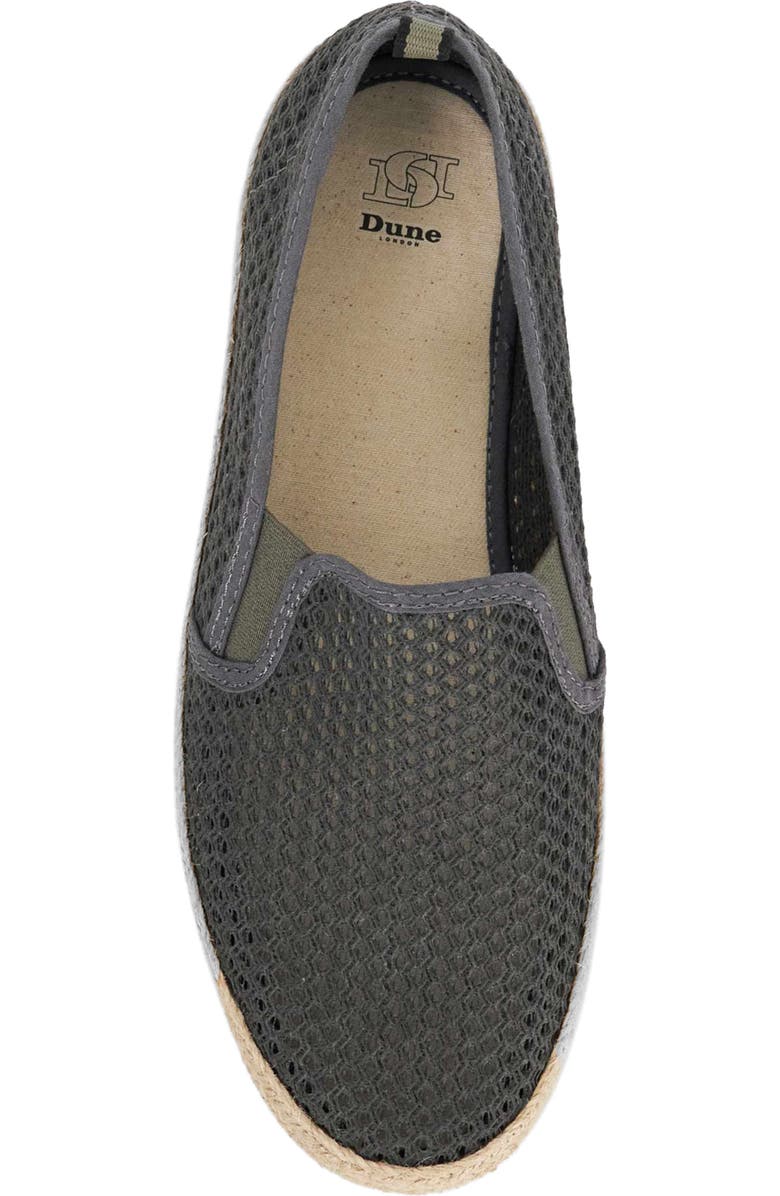 Dune London Fisher Espadrille Slip On Sneakers, Alternate, color, Grey-Fabric