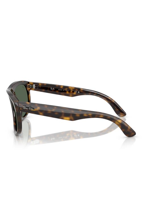Ray Ban Ray-ban Boyfriend Reverse 56mm Square Sunglasses In Dark Havana