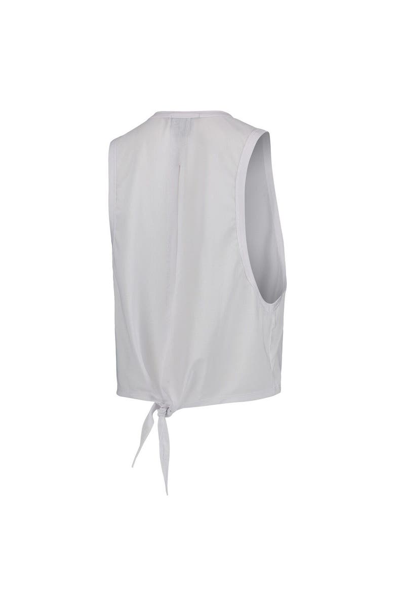 THE WILD COLLECTIVE Women's The Wild Collective White San Jose Earthquakes Twist Back Tank Top, Alternate, color, White