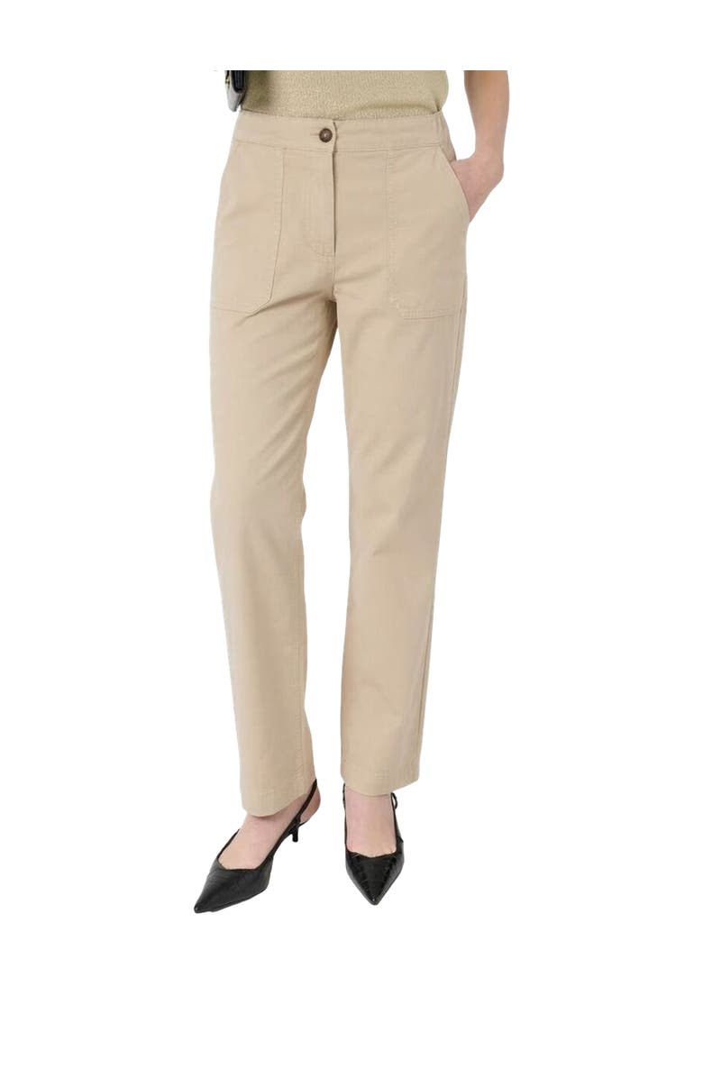 GERARD DAREL Audette High-Waisted Chinos, Main, color, Sand