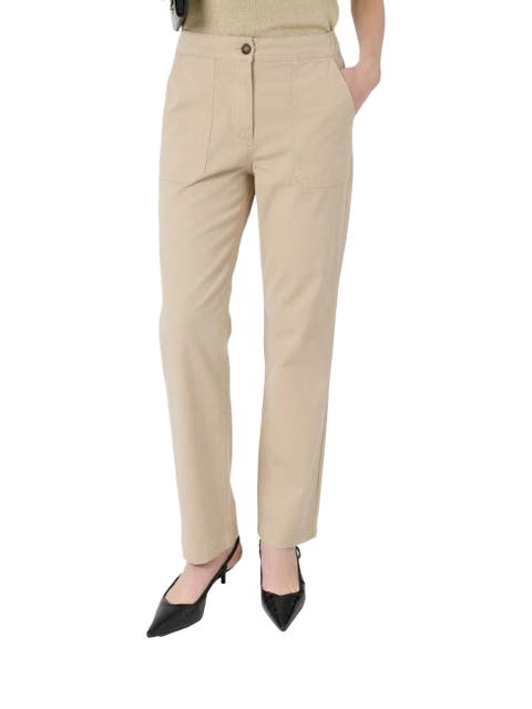 Audette High-Waisted Chinos