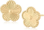 JARDIN Textured Clover Stud Earrings (Nordstrom Exclusive)