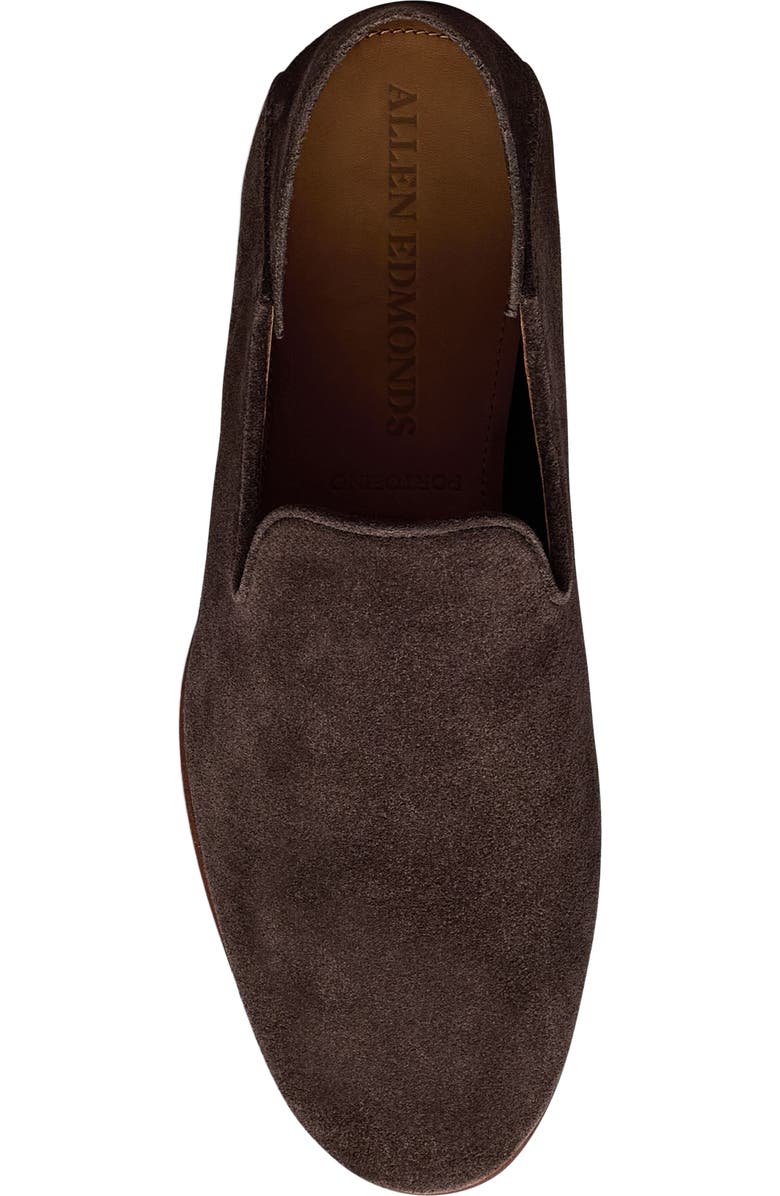 Allen Edmonds Portofino Woven Loafer, Alternate, color, Bitter Chocolate Suede