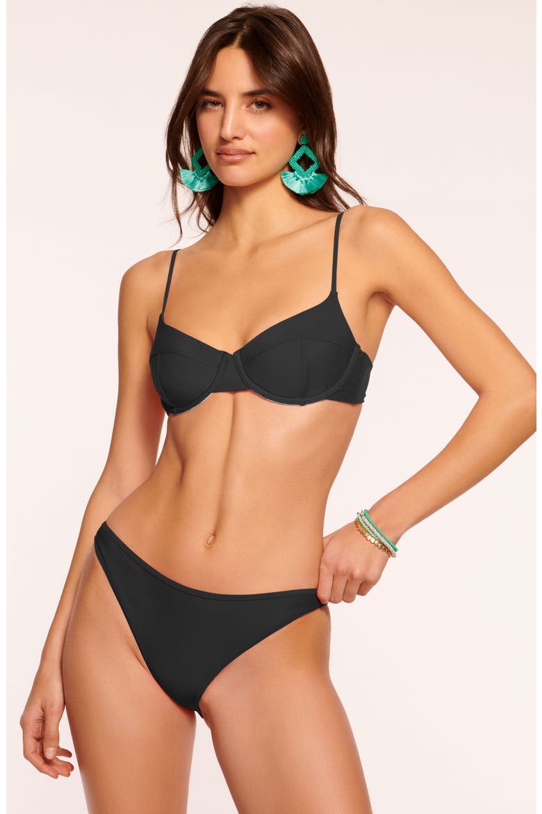 Mona Underwire Bikini Top, Alternate, color, BLACK