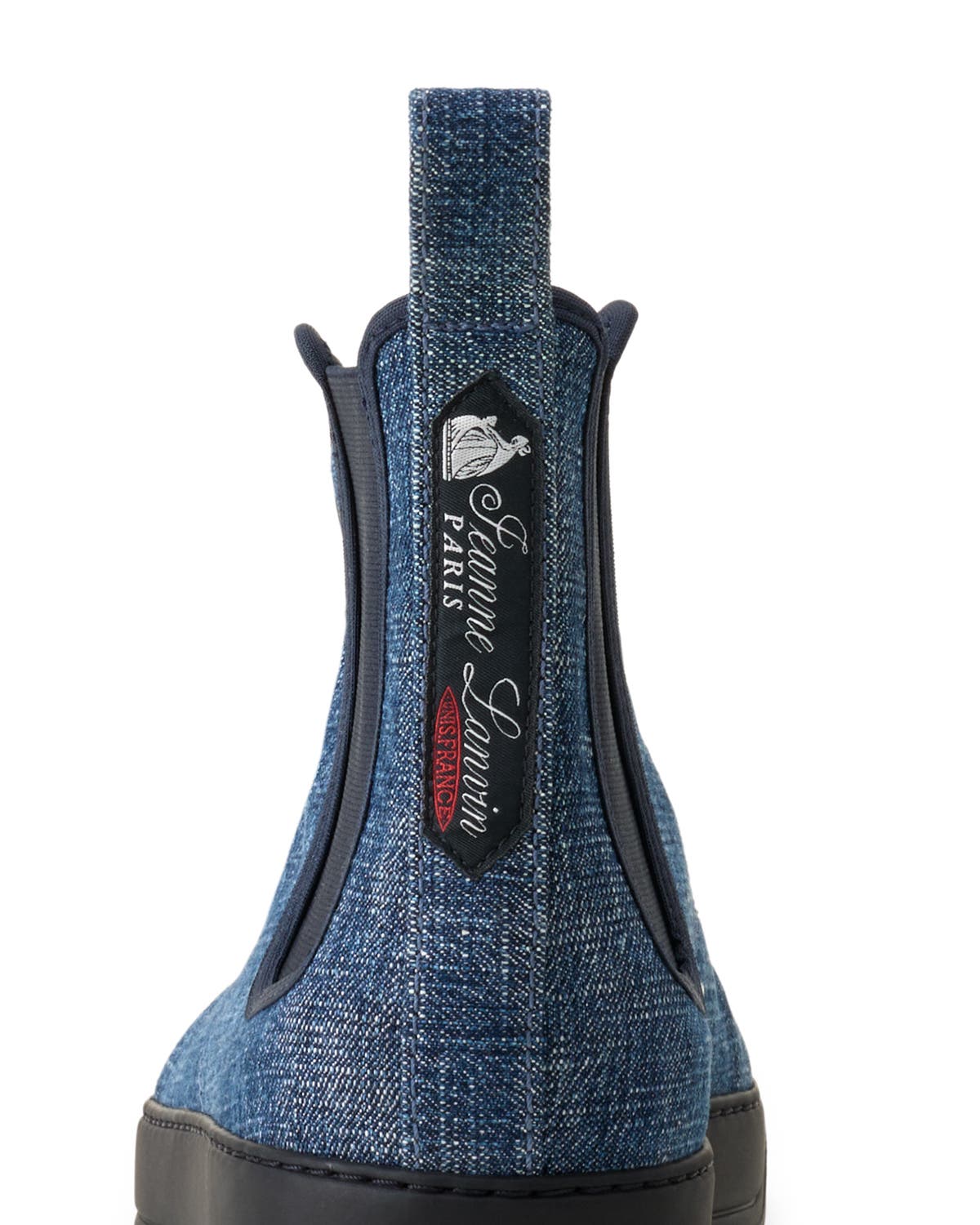 Lanvin Dbb1 High Top Denim Sneakers, Alternate, color, Blue Denim