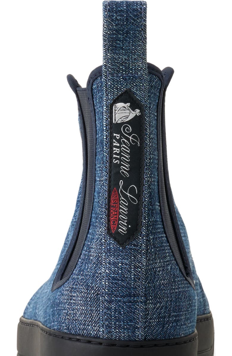 Lanvin Dbb1 High Top Denim Sneakers, Alternate, color, Blue Denim