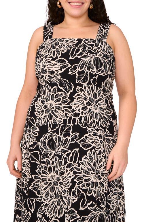 Vince Camuto Floral Wide Strap Maxi Dress