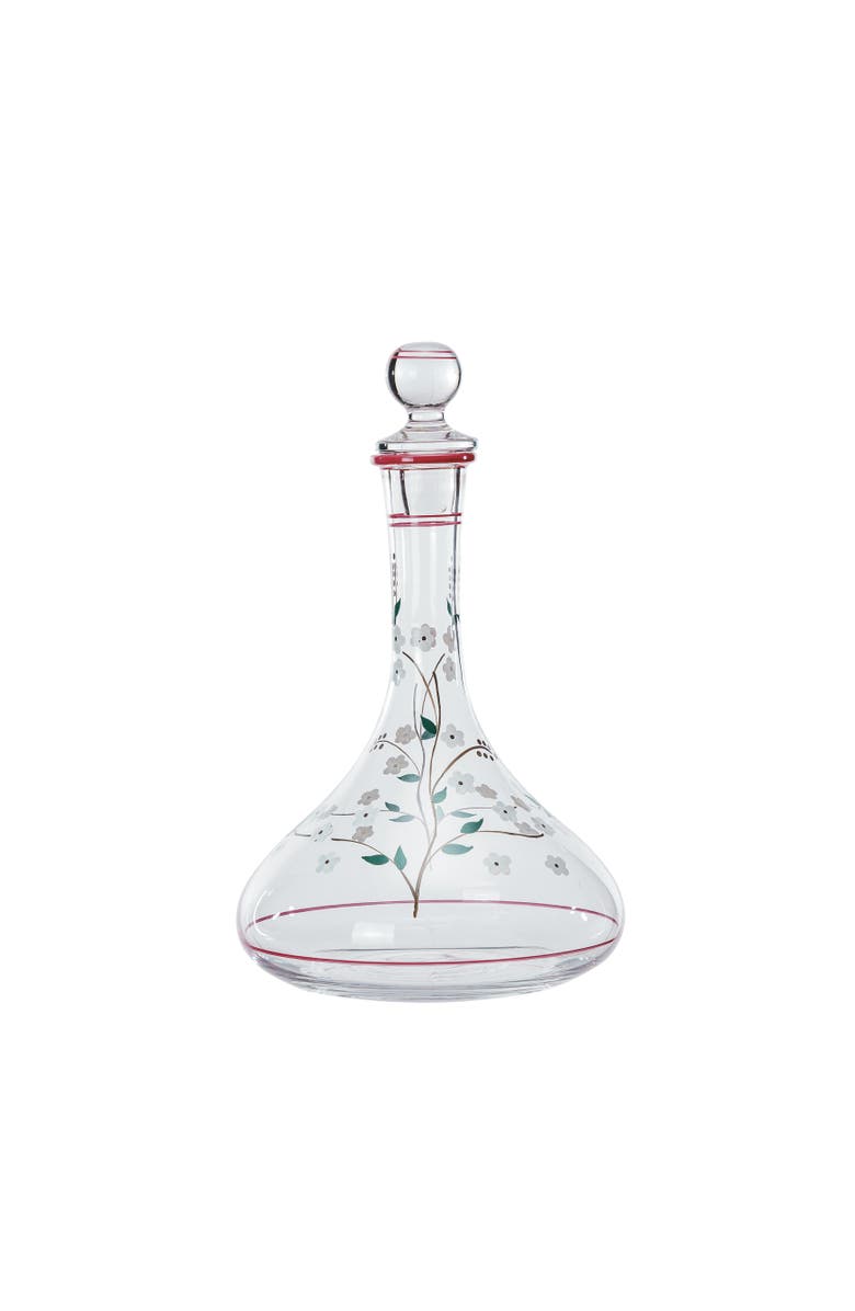 Storied Home 60 Oz. Botanical Bliss Glass Decanter, Main, color, Clear