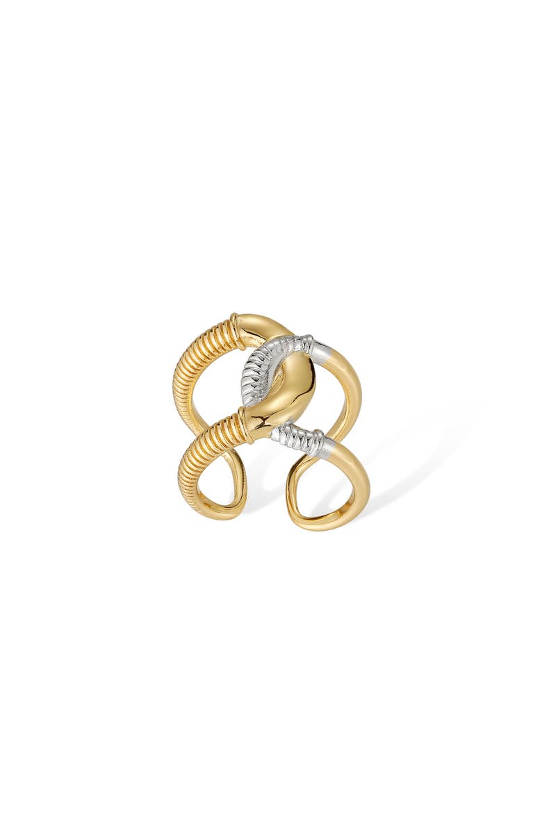 RETRO CHIC Colosseum Ring, Main, color, Gold & Silver