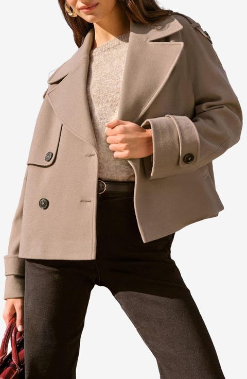 Cropped Trench Coat
