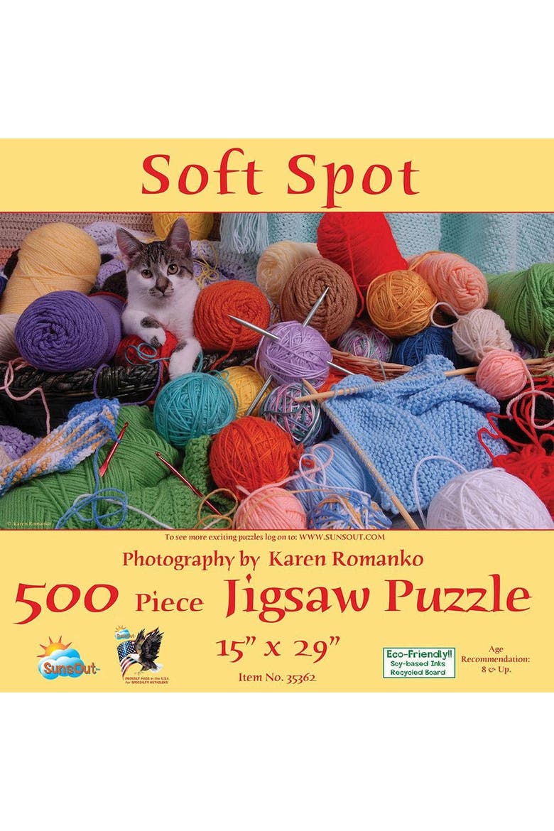 Soft Spot 500 piece Jigsaw Puzzle for Adults, Alternate, color, Multicolor