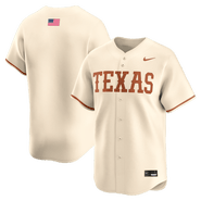 Nike Men's Nike Cream Texas Longhorns Alternate Limited Baseball Jersey