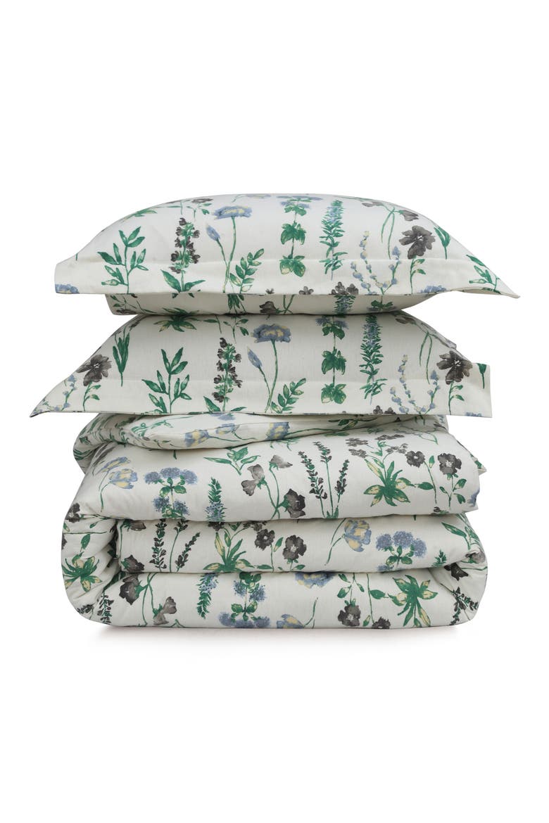 Fleur Cotton Flannel Comforter & Pillow Sham Set, Main, color, MULTICOLOR