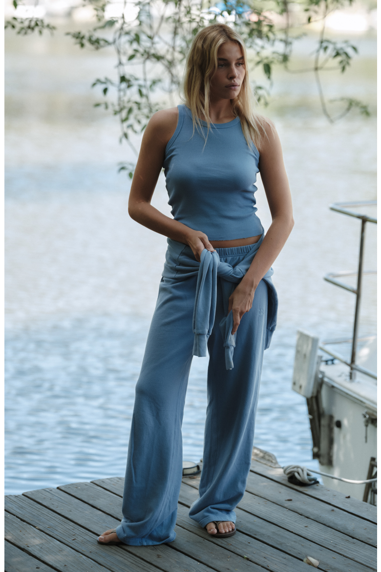 Ribbed Tank, Alternate, color, Heritage Blue