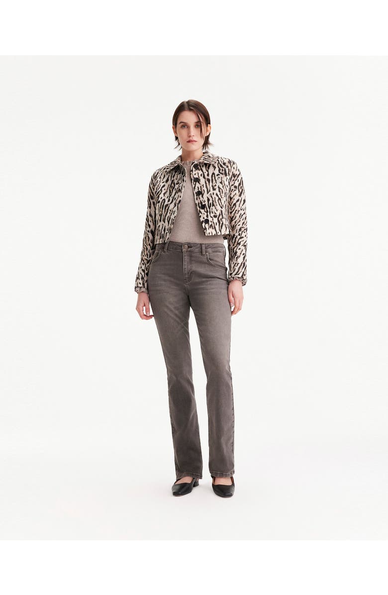 THEO The Label Tyche Jacquard Shrunken Jacket, Alternate, color, 