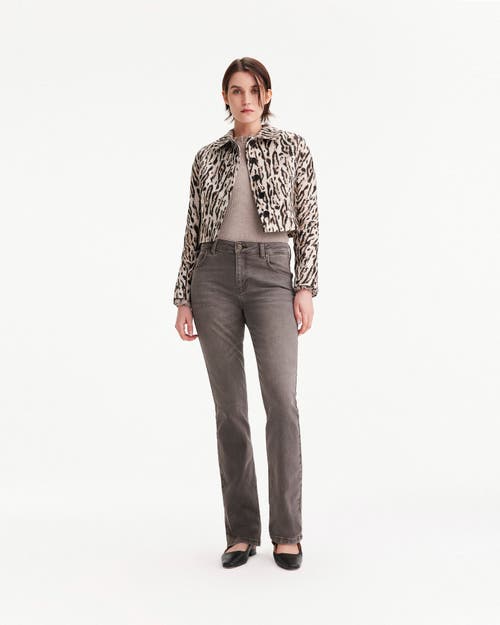 Theo The Label Women's Neutrals Tyche Jacquard Shrunken Jacket In Leopard