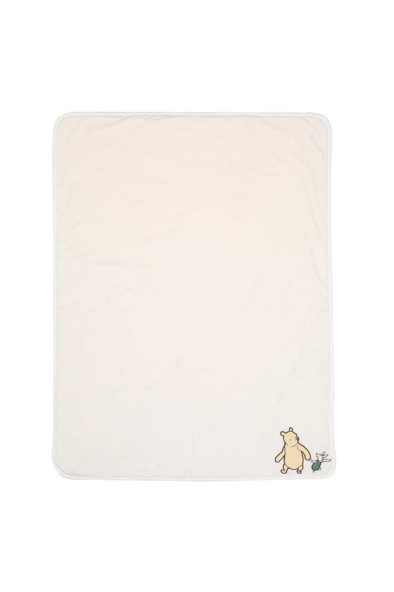 Disney Baby Storytime Pooh Ultra Soft Fleece Baby Blanket, Alternate, color, Cream