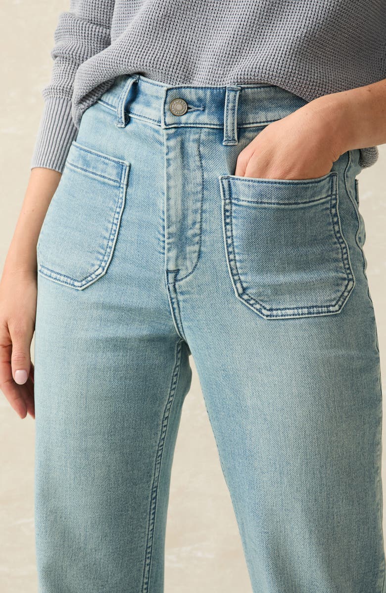 Faherty Stretch Terry Wide Leg Pants, Alternate, color, Eastern Shore