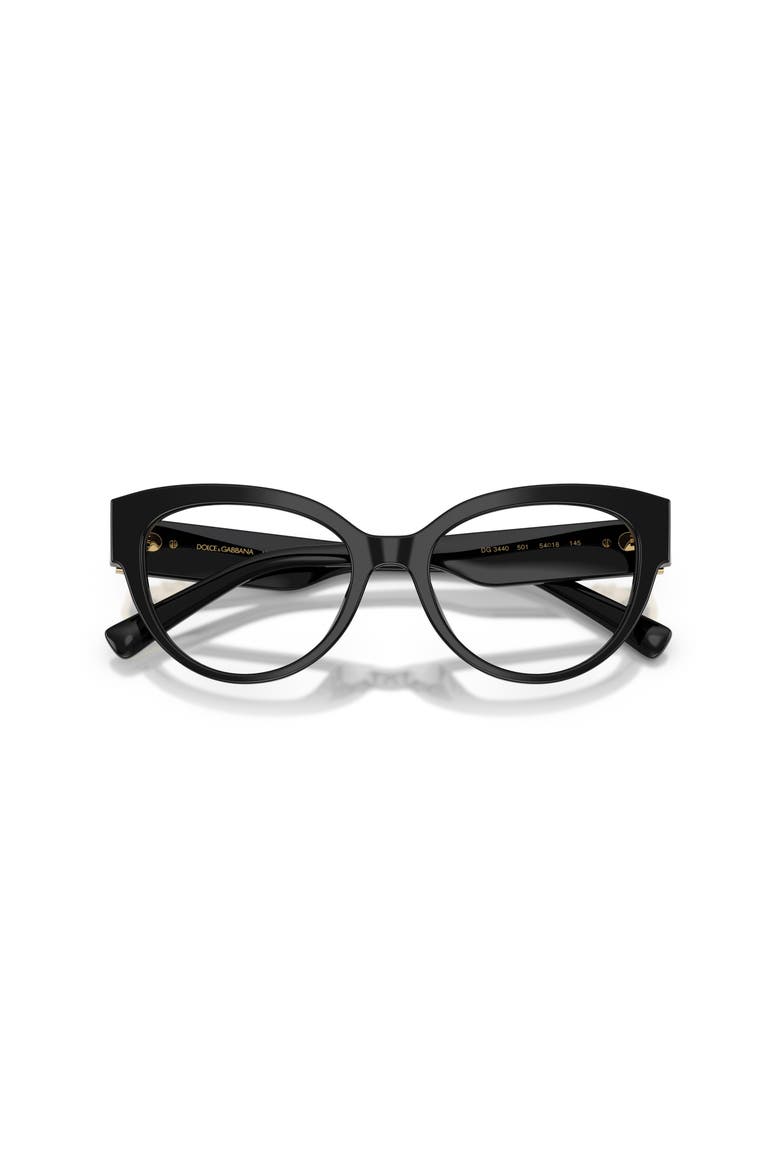 52mm Cat Eye optical glasses, Alternate, color, Black