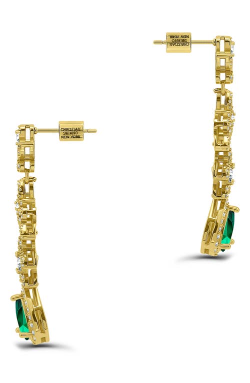 Christian Siriano Pear Cubic Zirconia Drop Earrings In Multi