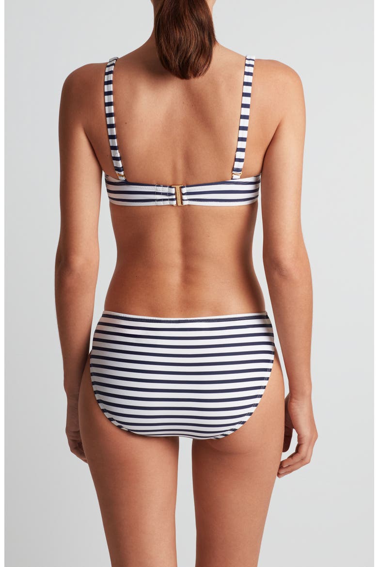 Stripe Ring Bikini Bottoms, Alternate, color, NAVY WHITE