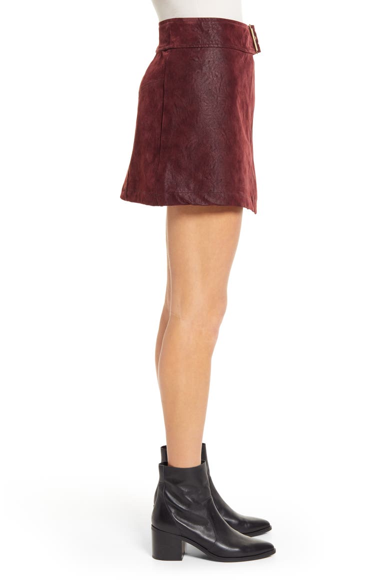 Ari Wrap Skirt, Alternate, color, WINE