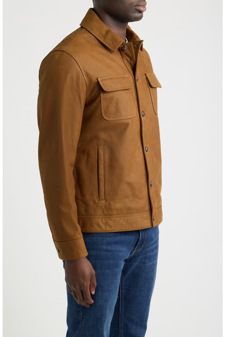 Jackson Leather Jacket, Alternate, color, WHISKEY