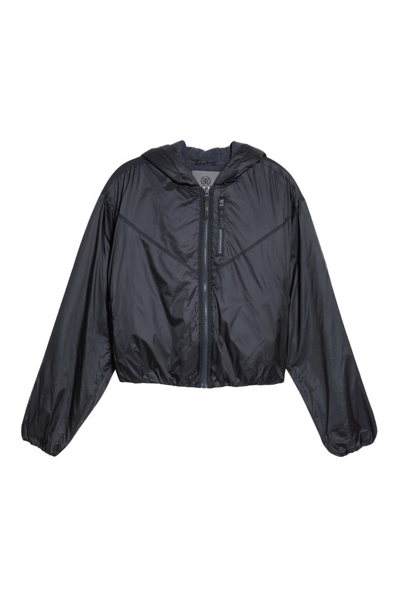 Polished Performance Hooded Jacket, Alternate, color, ONYX
