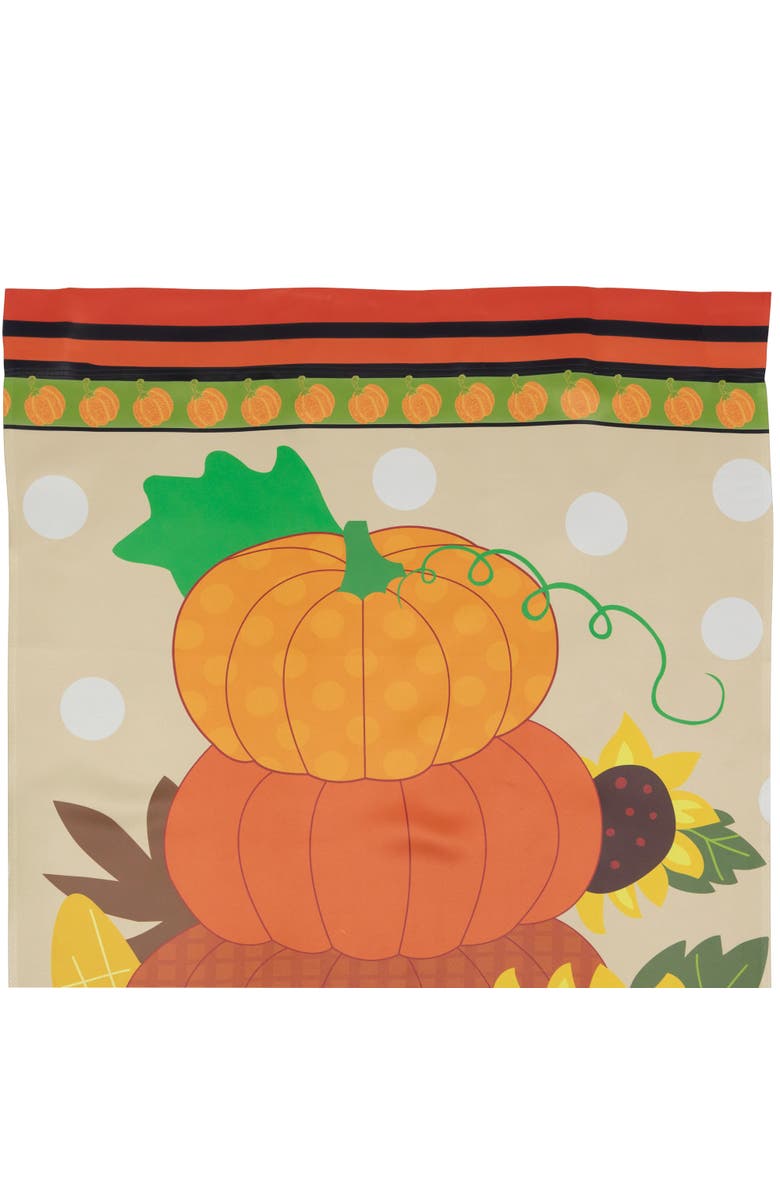 Northlight Pumpkins and Sunflowers Autumn Harvest House Flag 28" x 40", Alternate, color, Orange